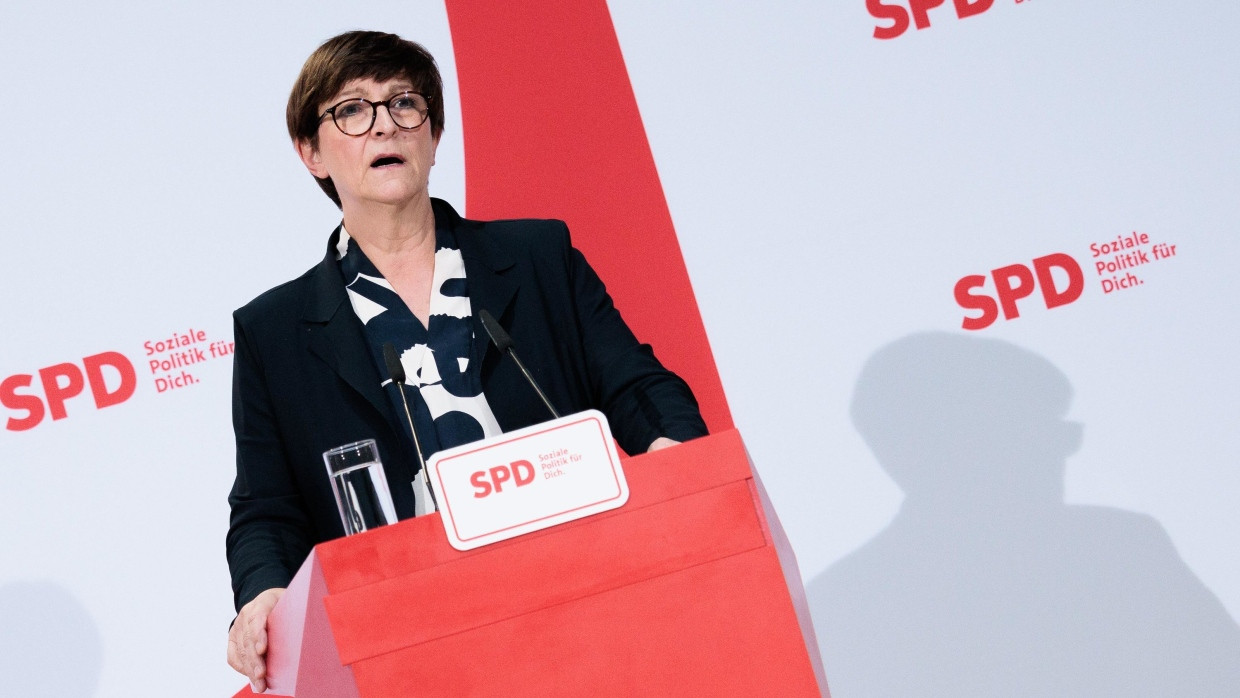 Saskia Esken Anfang November im Willy-Brandt-Haus