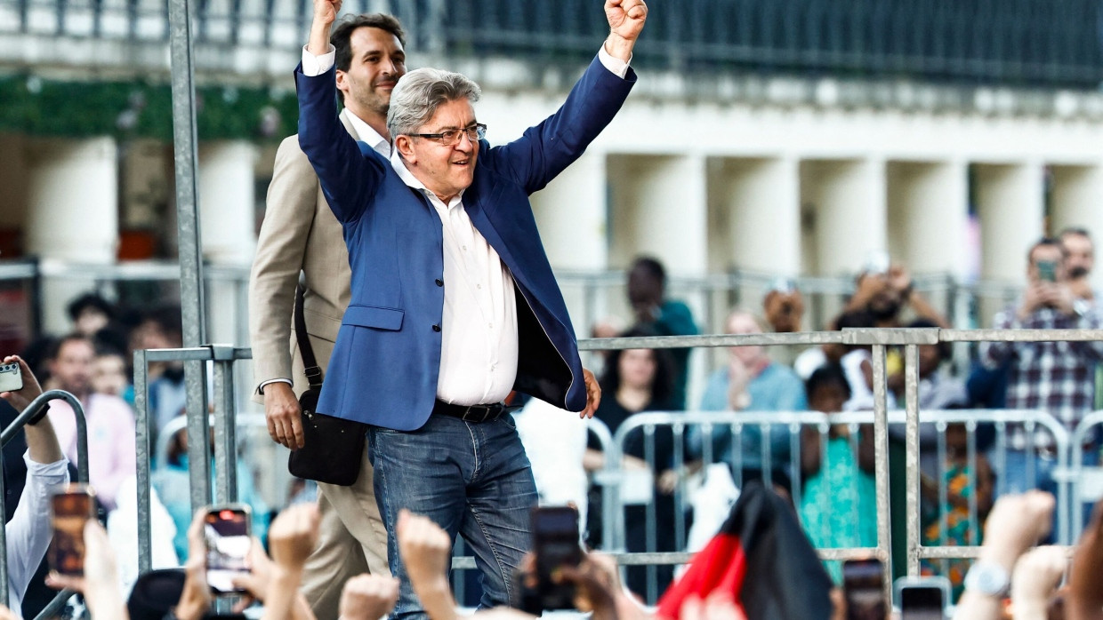 Sieht sich als Wahlgewinner: Der französische Linkspopulist Jean-Luc Mélenchon