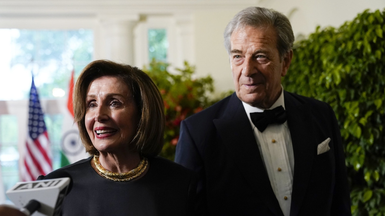 Nancy Pelosi und ihr Ehemann Paul Pelosi im Juni 2023 im Weißen Haus.