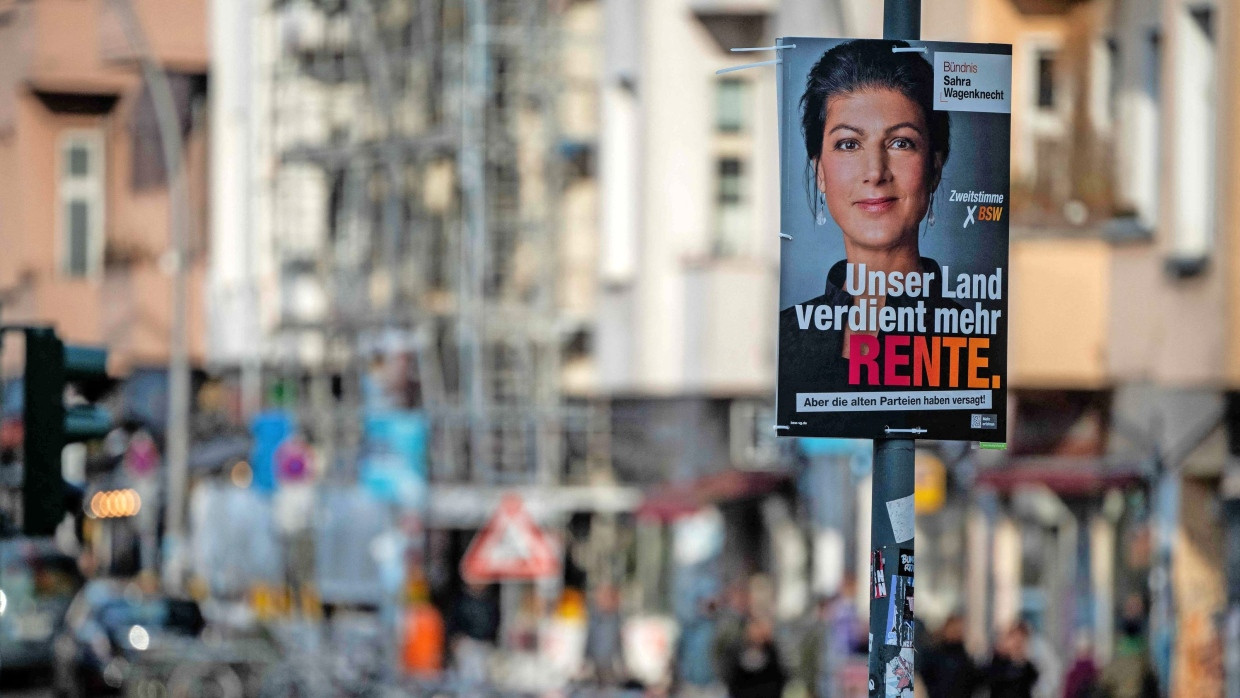 Sie ist das Gesicht der Partei: Wahlwerbung für das Bündnis Sahra Wagenknecht