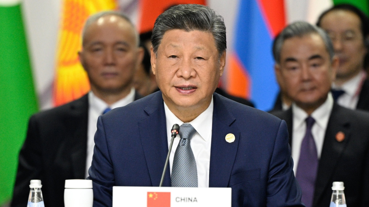 Der chinesische Präsident Xi Jinping auf dem BRICS-Gipfel im russischen Kasan: Er propagiert seine eigene Werteordnung.