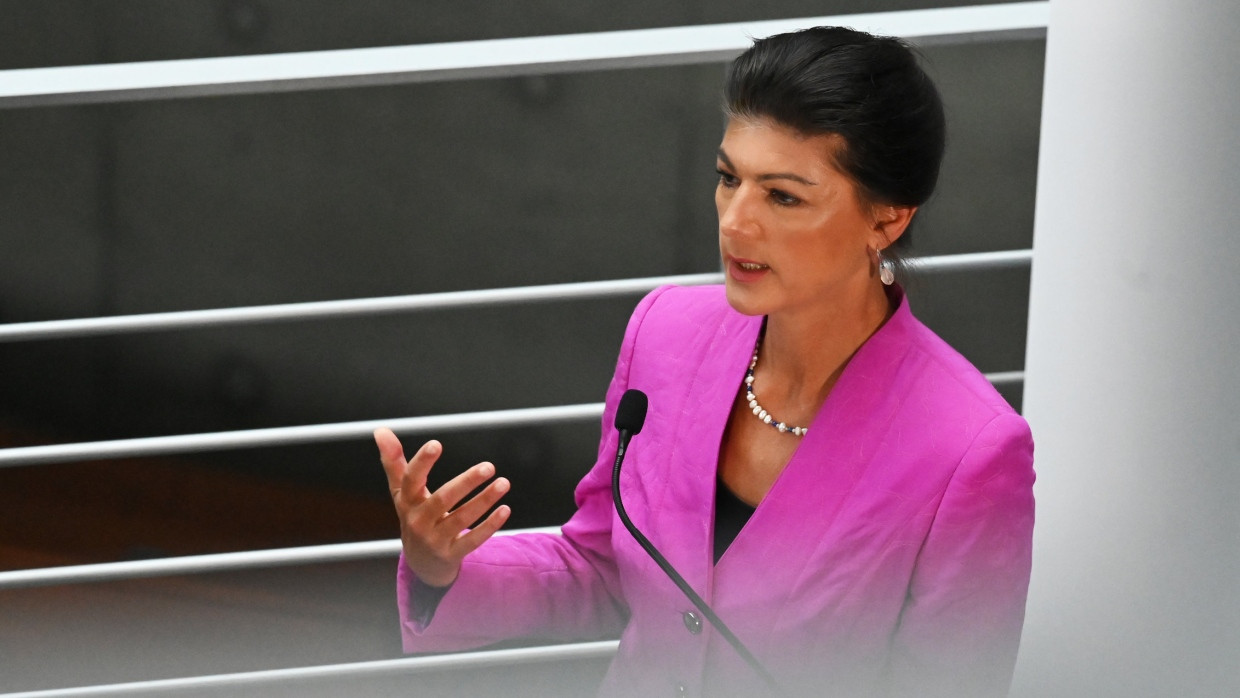 Sahra Wagenknecht im Septeber im Bundestag