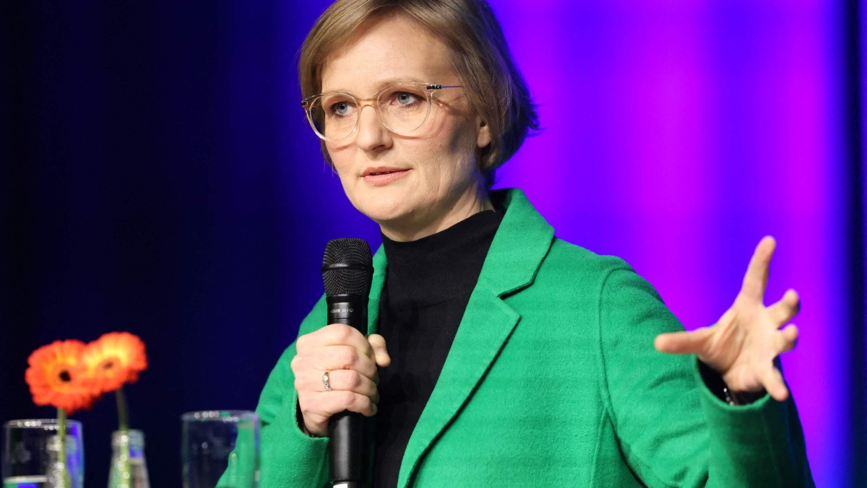 Franziska Brantner beim Wahlkampfauftakt der Grünen in Heidelberg