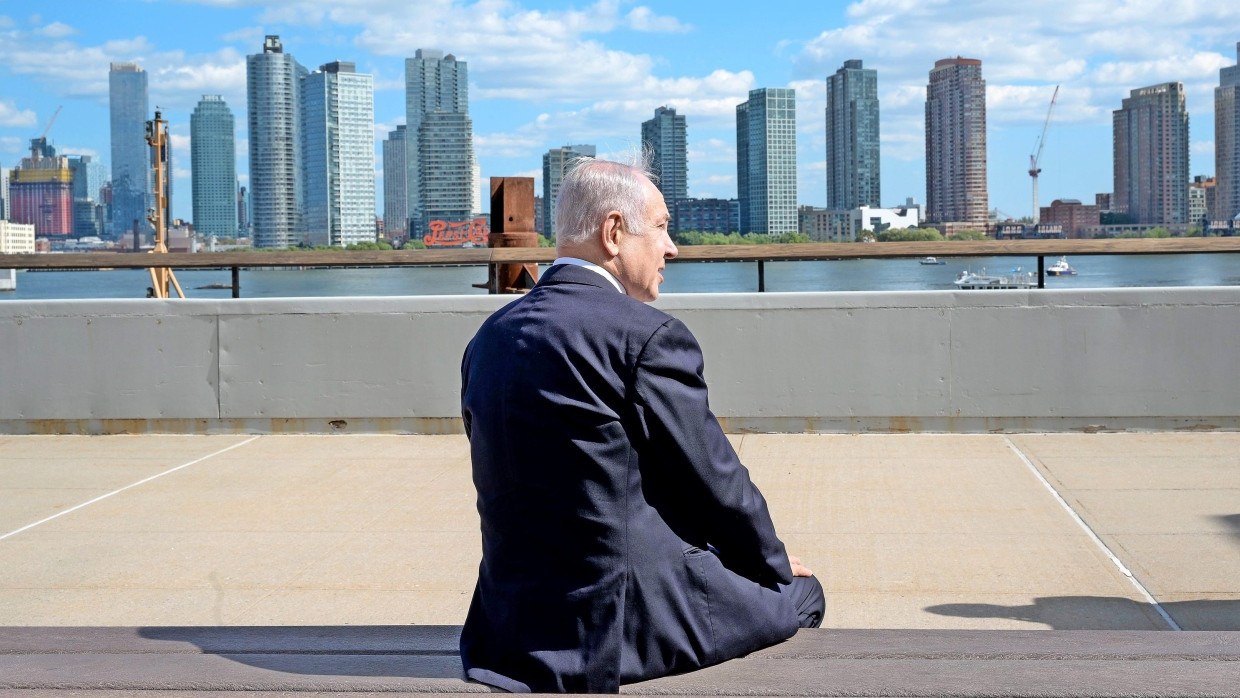 Benjamin Netanjahu, Ministerpräsident  von Israel, im September 2023 in New York