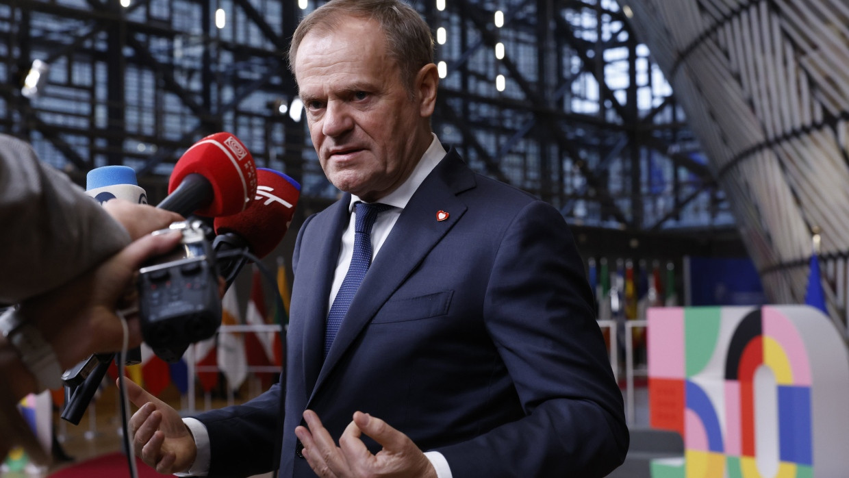 Will Polens Medien schützen: der polnische Ministerpräsident Donald Tusk. Hier aufgenommen beim EU-Gipfel in Brüssel, Mitte Dezember.