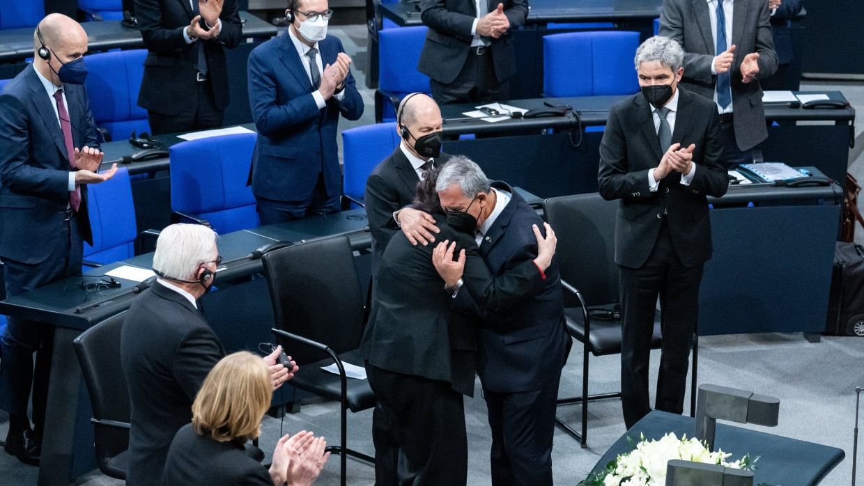 Eine früherer Gedenkakt zum „Tag des Gedenkens an die Opfer des Nationalsozialismus“ im Deutschen Bundestag aus dem Jahr 2022.