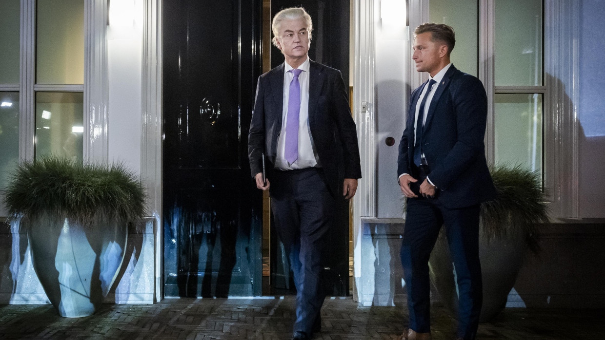 Wilders nach einem Kabinettstreffen am 16. November