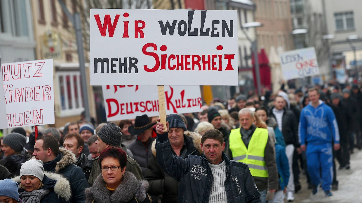 Demonstration von Russlanddeutschen im vergangenen Jahr