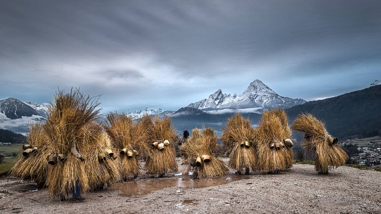 Adventsbrauch in Bischofswiesen im Landkreis Berchtesgadener Land.