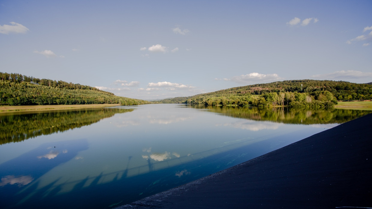 Könnte den Durst Frankfurts löschen: der Kinzigstausee