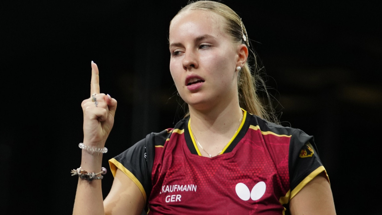 Eine deutsche Entdeckung dieser Spiele: Tischtennisspielerin Annett Kaufmann