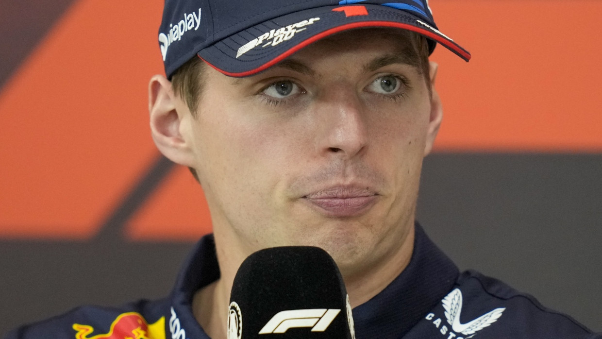 Ein falsches Wort in einer Pressekonferenz: Max Verstappen