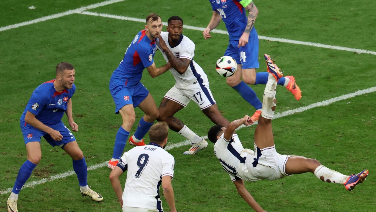 Der Moment, der dem Turnier für das englische Team eine unerwartete Wendung gab: Bellinghams Fallrückzieher gegen die Slowakei