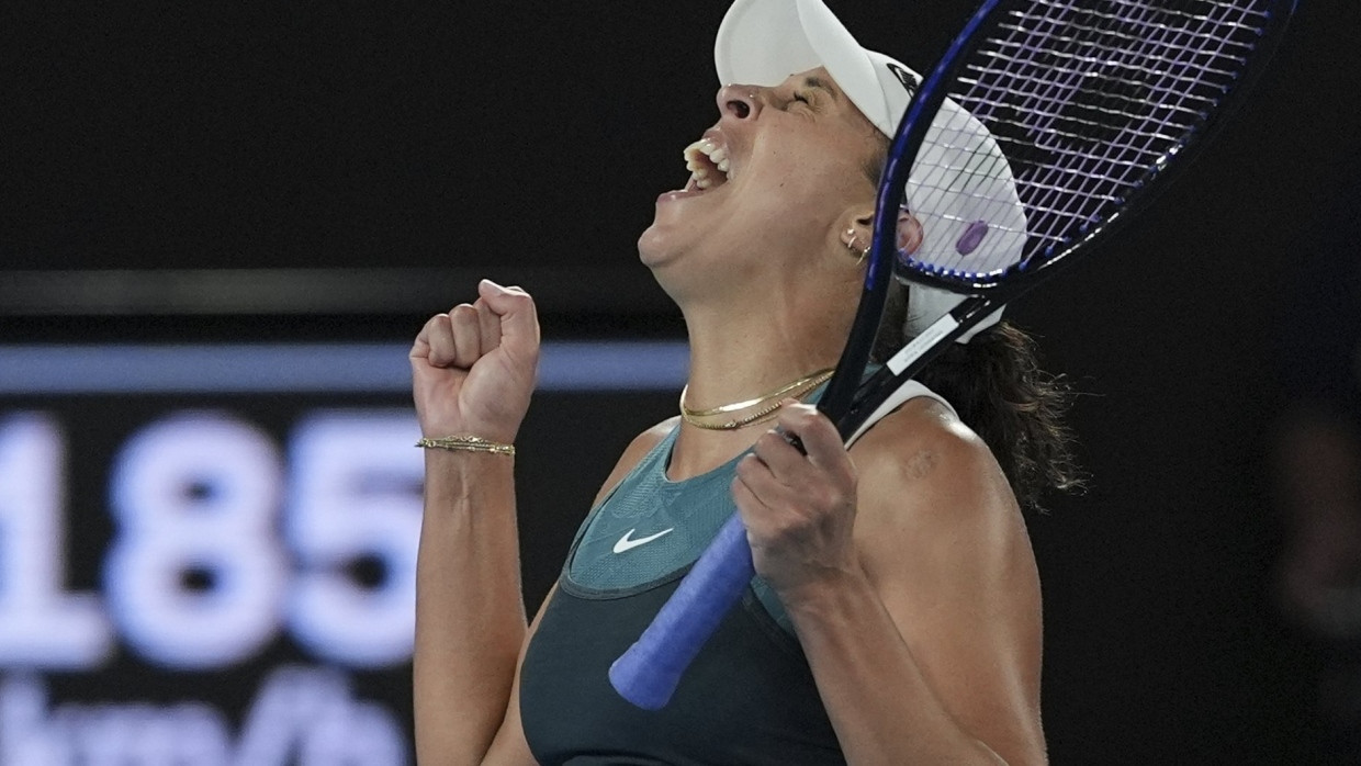 Am Ziel: Madison Keys erringt bei den Australian Open ihren ersten Grand-Slam-Titel.