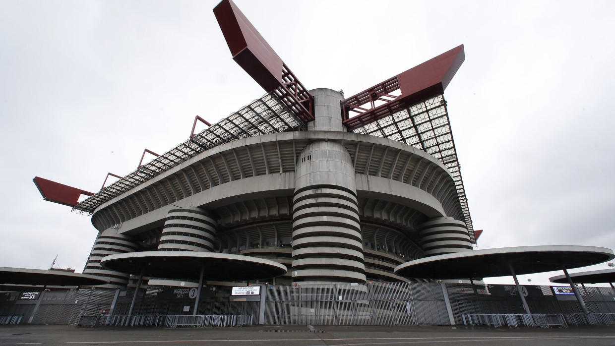 In die Jahre gekommener Fußball-Tempel: Mailänder San-Siro-Stadion