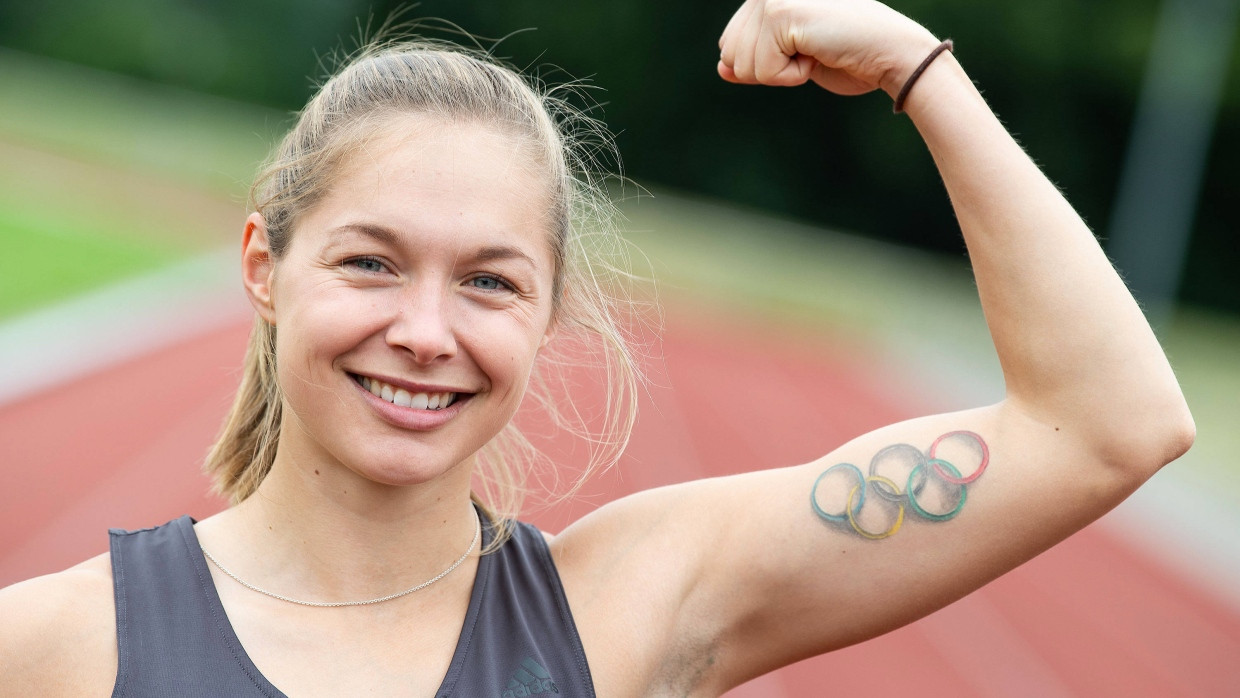 Gina Lückenkemper träumt von Olympia, doch der Weg dahin ist nicht leicht (Bild von Juli 2019).