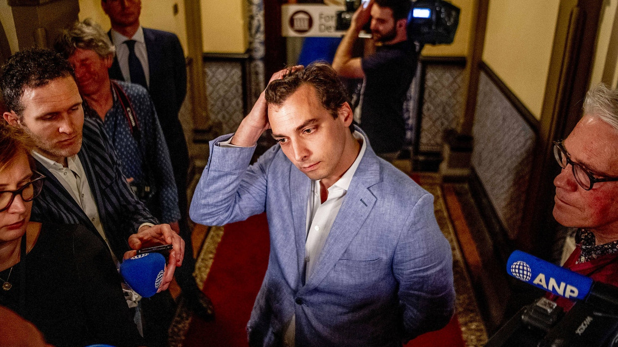 Wahlsieger Thierry Baudet ein Tag nach der Wahl in Den Haag