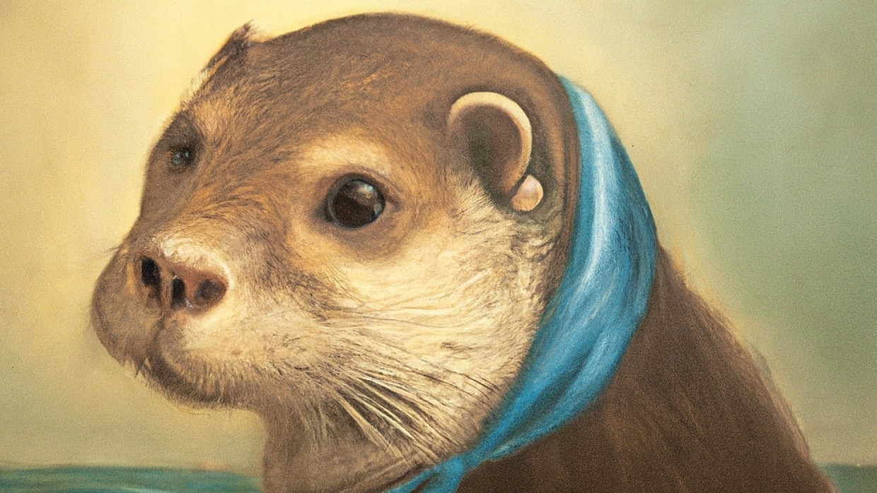 Ganz ohne Gift: „Ein Seeotter im Stil des Mädchens mit dem Perlenohrring von Vermeer“, erschaffen vom OpenAI-Bildgenerator Dall-E