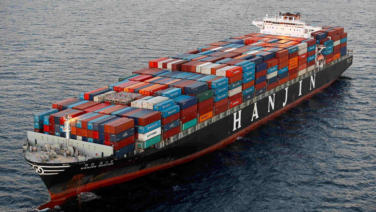 Gestrandet vor Kalifornien: Auch dieser Hanjin-Frachter darf derzeit keinen Hafen anlaufen.