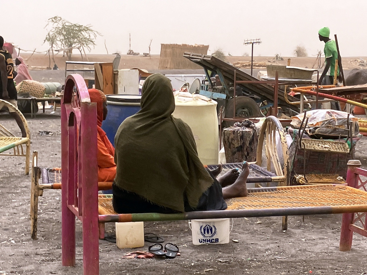 Aus Sudan geflüchtete Frau im Südsudan