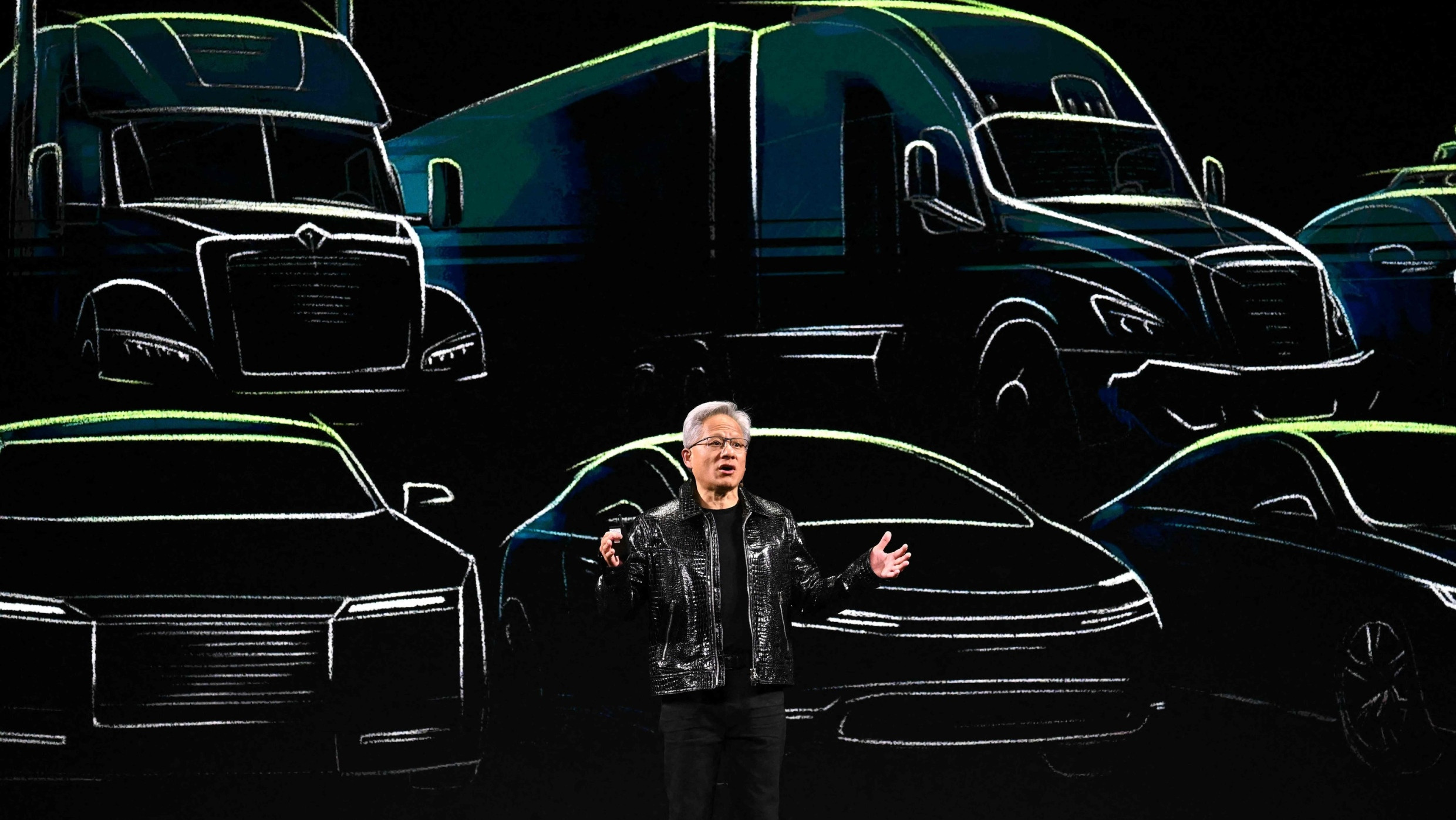 Nvidias CEO Jensen Huang eröffnet die CES 2025 in Las Vegas.