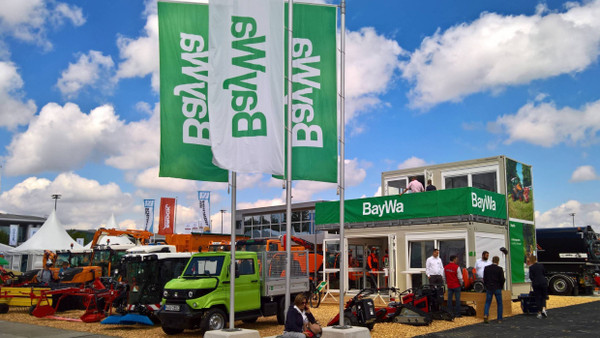 Messestand der Baywa auf der Ifat in München im Jahr 2022