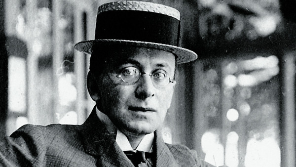 Karl Kraus in Ischl im September 1910: Georg Jahoda gewidmete Fotografie