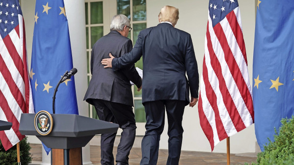 Enge Bande: Juncker und Trump 2018 in Washington