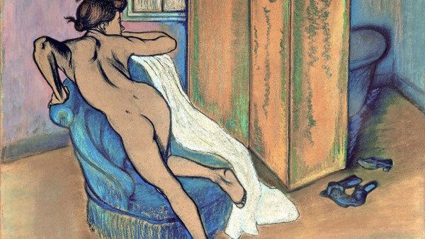 Erst war sie das Modell vieler Impressionisten wie Renoir, Degas oder Toulouse-Lautrec, dann malte sie selbst: Suzanne Valadons „Après le bain“, 1908