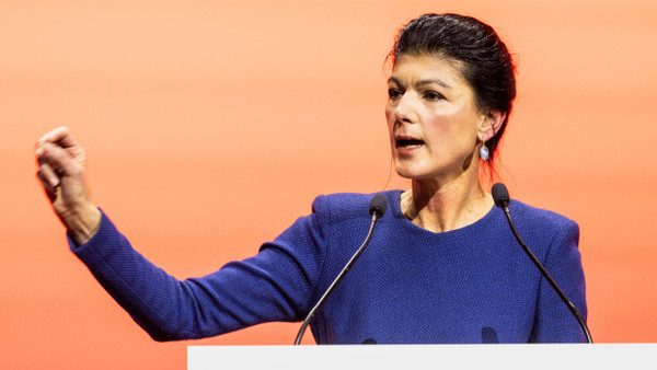 Sahra Wagenknecht auf dem BSW-Parteitag in Bonn