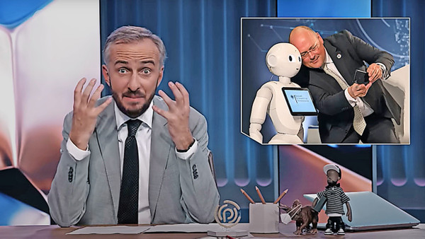 Der übliche Auftritt: Screenshot aus der Sendung, in der Böhmermann Schönbohm angriff.