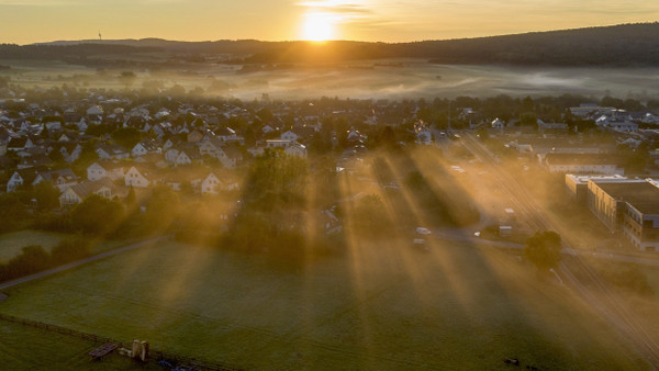 Sonnenaufgang in Wehrheim nahe Frankfurt