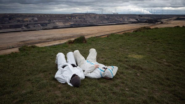 Klimaaktivisten Anfang 2023 in Lützerath