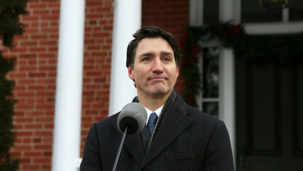 Der kanadische Ministerpräsident Justin Trudeau am Montag in der Hauptstadt Ottawa