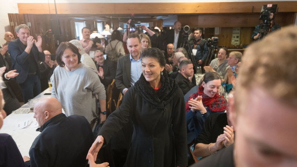 Parteivorsitzende Sahra Wagenknecht kommt zum Politischen Aschermittwoch des BSW in Passau.