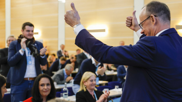 Friedrich Merz auf der Landesvertreterversammlung der CDU Nordrhein-Westfalen am Samstag in Essen