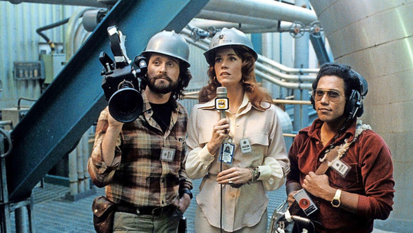 Nächster Film der Reihe: „The China Syndrome“ mit Michael Douglas (links), Jane Fonda und Daniel Valdez