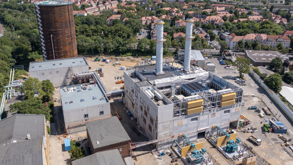 In Leipzig wird ein neues Gaskraftwerk gebaut.