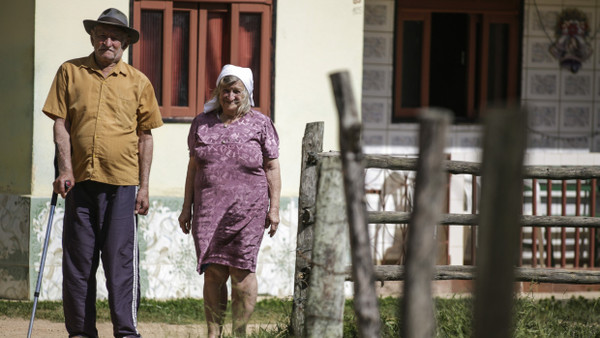 Esses pomeranos não falam português: Guilherme Tesch (84) und Frieda Dettman Tesch (83) aus Santa Maria de Jetib im brasilianischen Bundesstaat Espirito Santo.