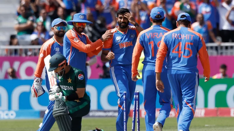Jasprit Bumrah clean bowls Mohammad Rizwan, India vs Pakistan, ICC T20 World Cup 2024, New York, AP photo