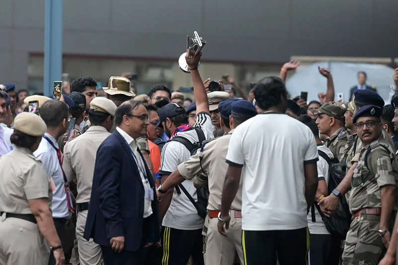 Indian Cricket Team India Arrival