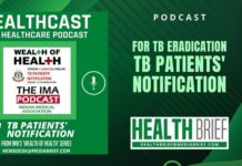 image-healthcast podcast - TB Patients' Notification - from ima - healthbrief from mediabrief