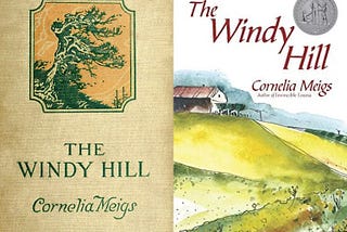 The original and current covers for “The Windy Hill”