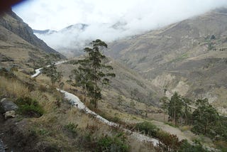 View of the valley from the train