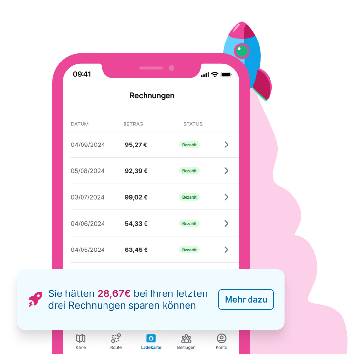 <span>Anmeldung in</span> der Chargemap-App auf Ihrem Smartphone