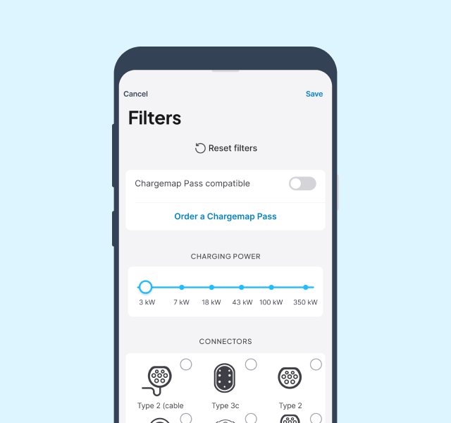 Simplify your search for charging stations