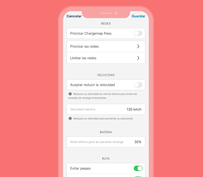 ¿Quiere dar prioridad a una red de recarga en su <nobr>ruta?</nobr>