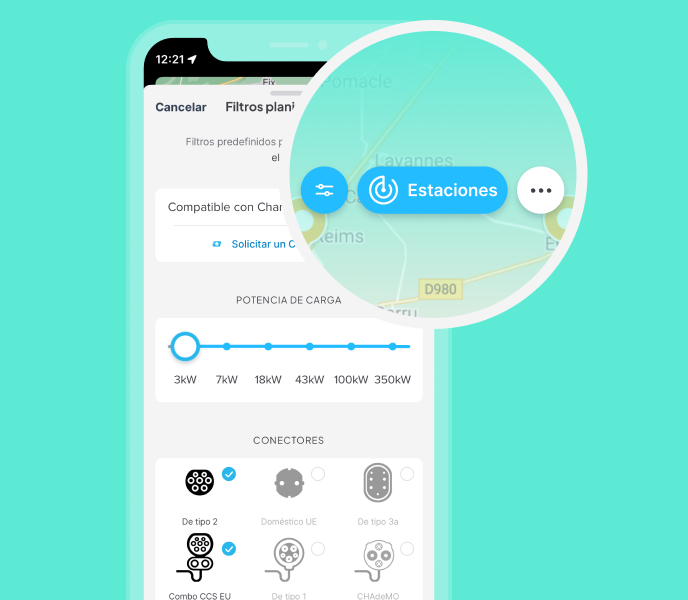 Afine su búsqueda de puntos de recarga <nobr>alternativos</nobr>