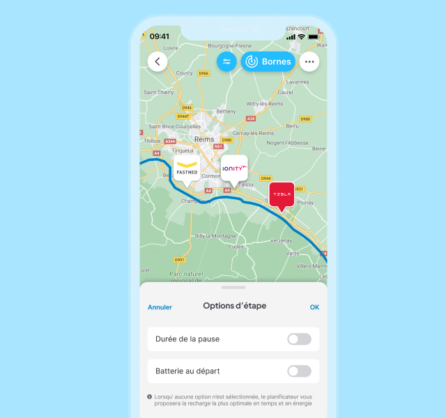 Envie d’allonger votre pause recharge ou repartir avec un niveau de batterie <nobr>précis ?</nobr>
