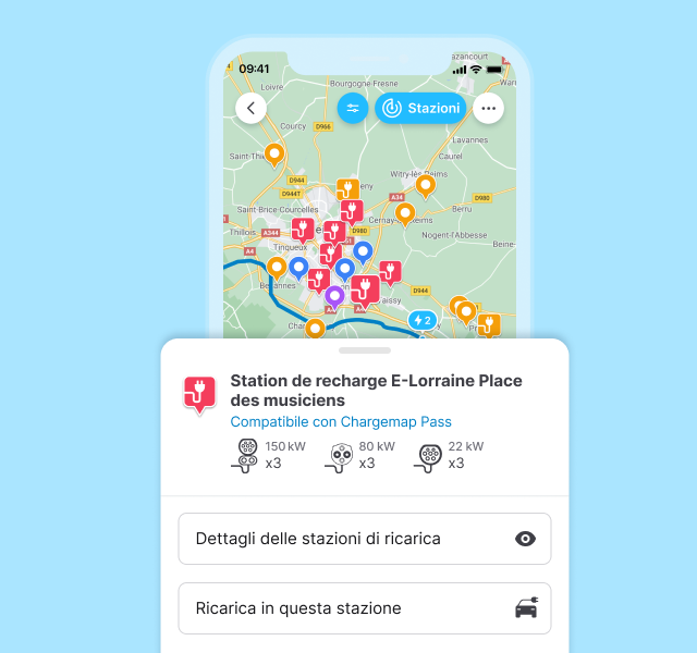Hai bisogno di effettuare una ricarica vicino ad un luogo <nobr>preciso?</nobr>